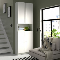 Biblioteca Ikea Billy/Oxberg raft deschis 80x30x237 (Alb)