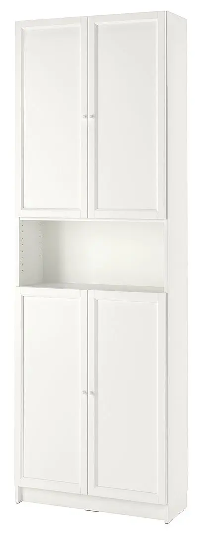 Biblioteca Ikea Billy/Oxberg raft deschis 80x30x237 (Alb)