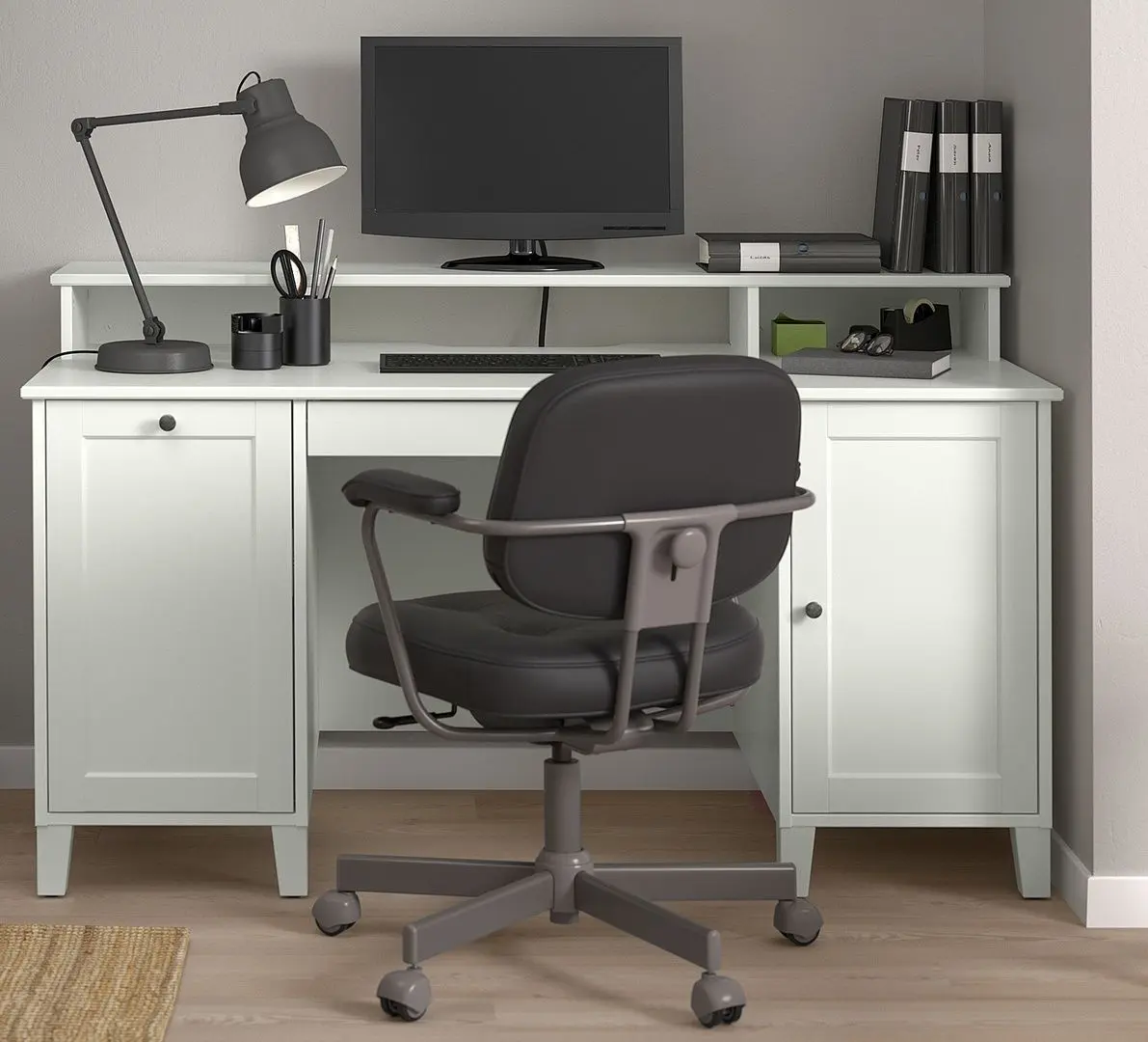 Стол компьютерный Ikea Idanas (Белый)