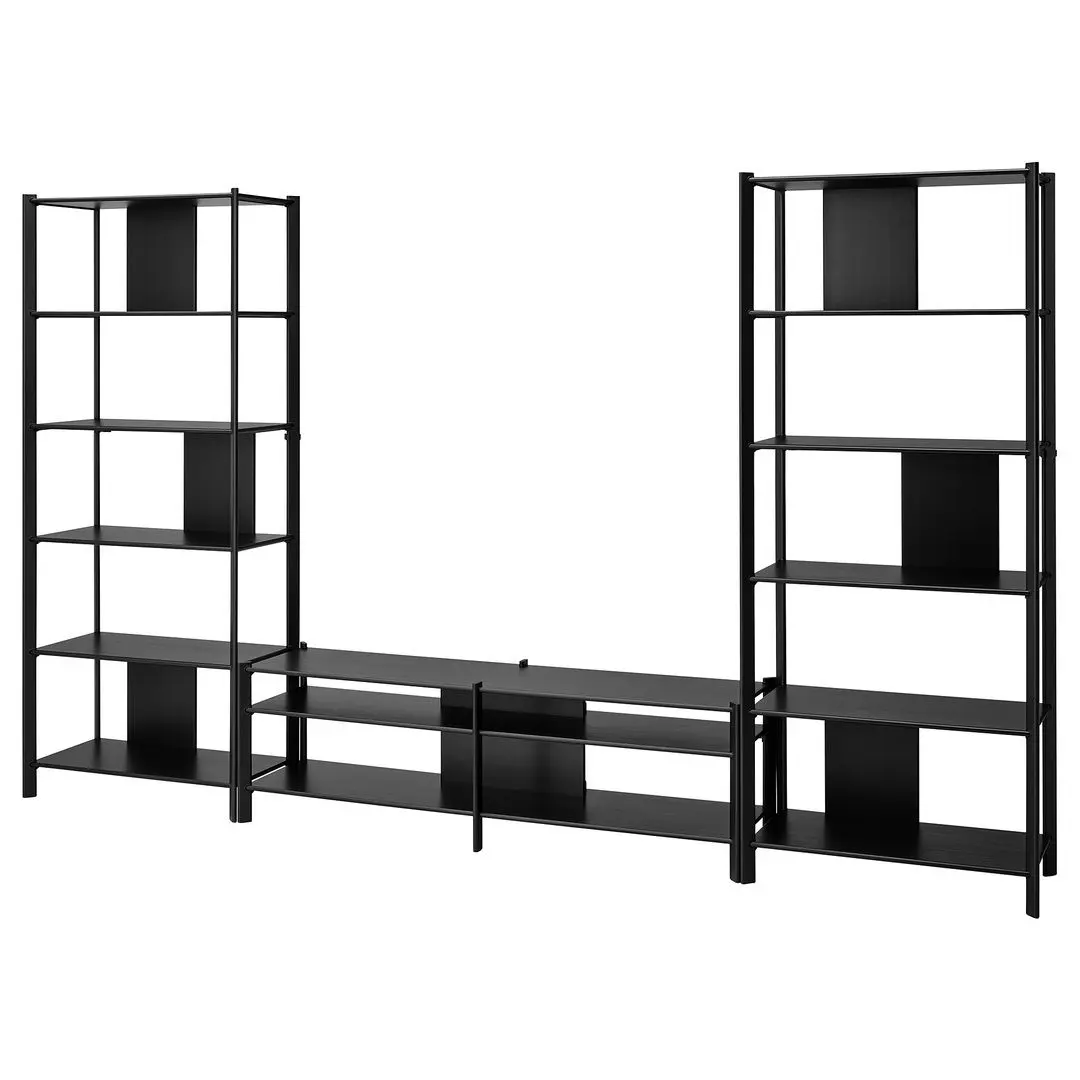 Tumba pentru TV combinata Ikea Jattesta 320x40x194 (Negru)