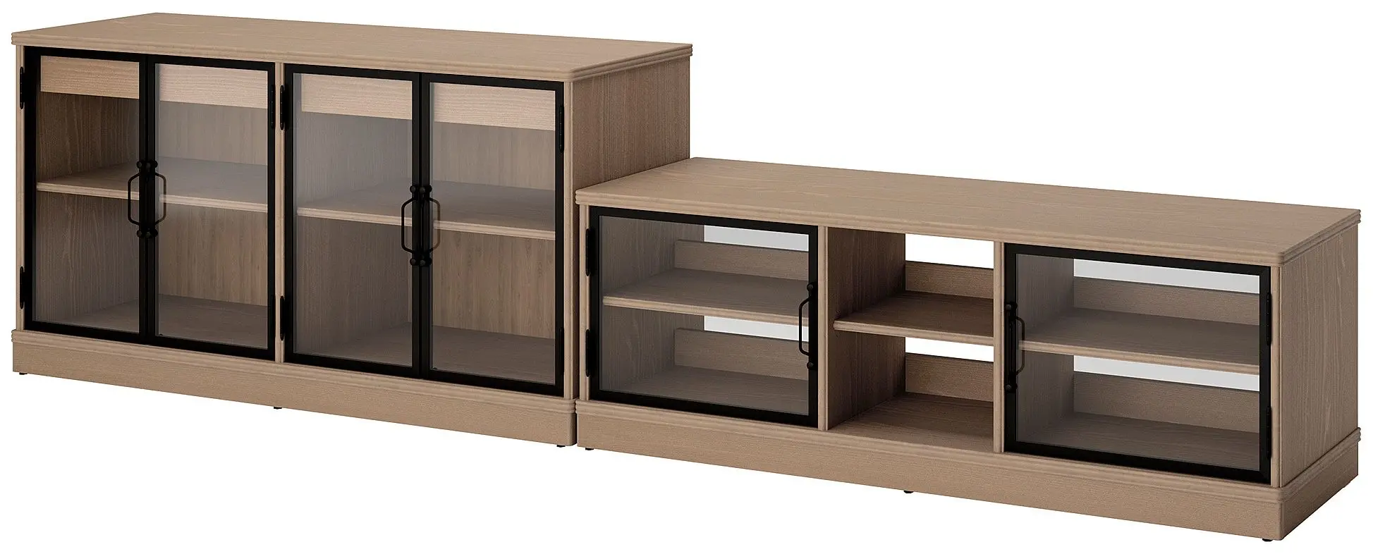 Tumba pentru TV Ikea Lanesund 322x47x81 (Gri-Maro)