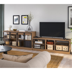 Tumba pentru TV Ikea Lanesund 322x47x81 (Gri-Maro)