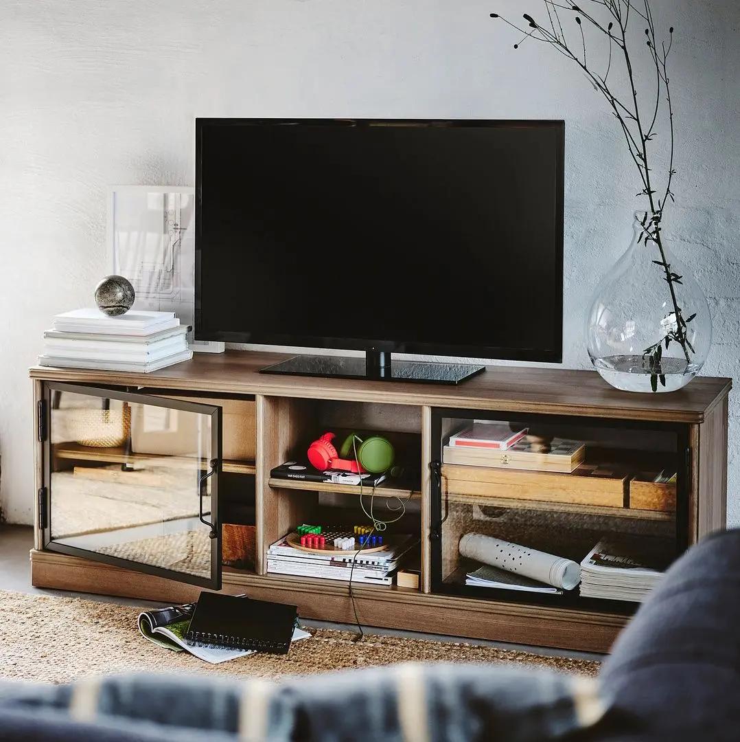 Tumba pentru TV Ikea Lanesund 161x47x55 (Gri-Maro)