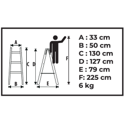 Двухсекционная лестница Strend Pro 251416 Thumb