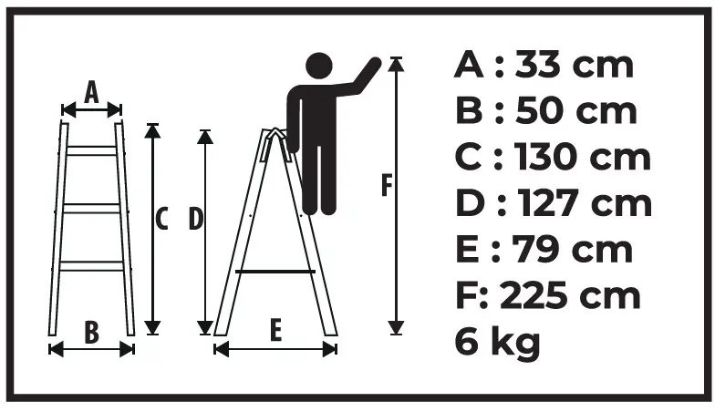Двухсекционная лестница Strend Pro 251416 - 6