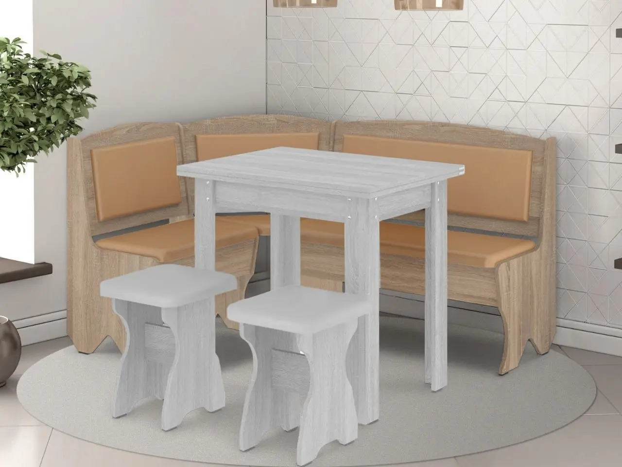 Coltar de bucatarie Пехотин Imperator (Sonoma Oak/Coffee)