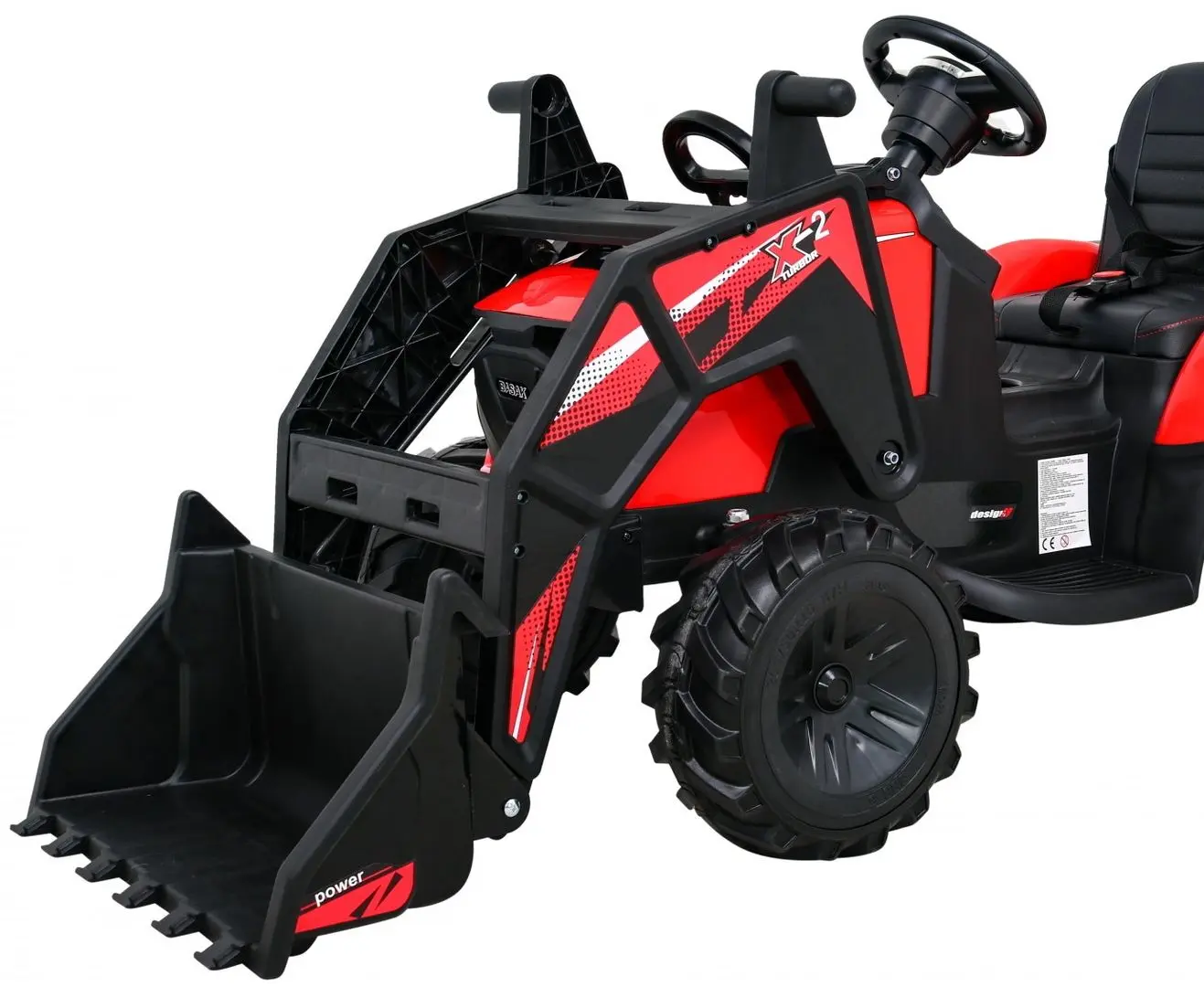 Электротрактор с прицепом Ramiz 720-T (Red)