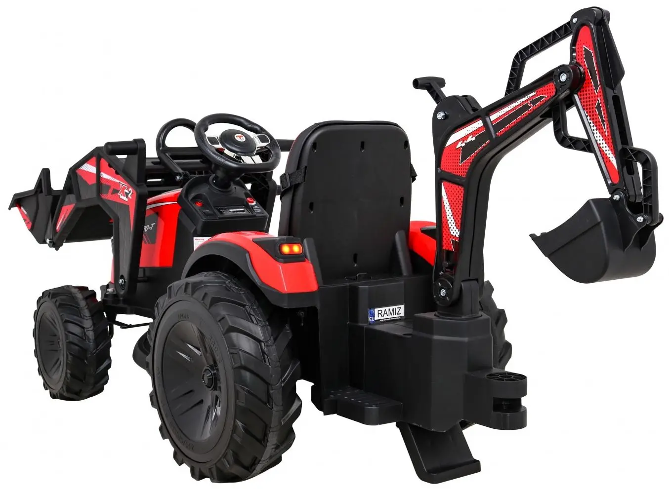 Электротрактор с прицепом Ramiz 720-T (Red)