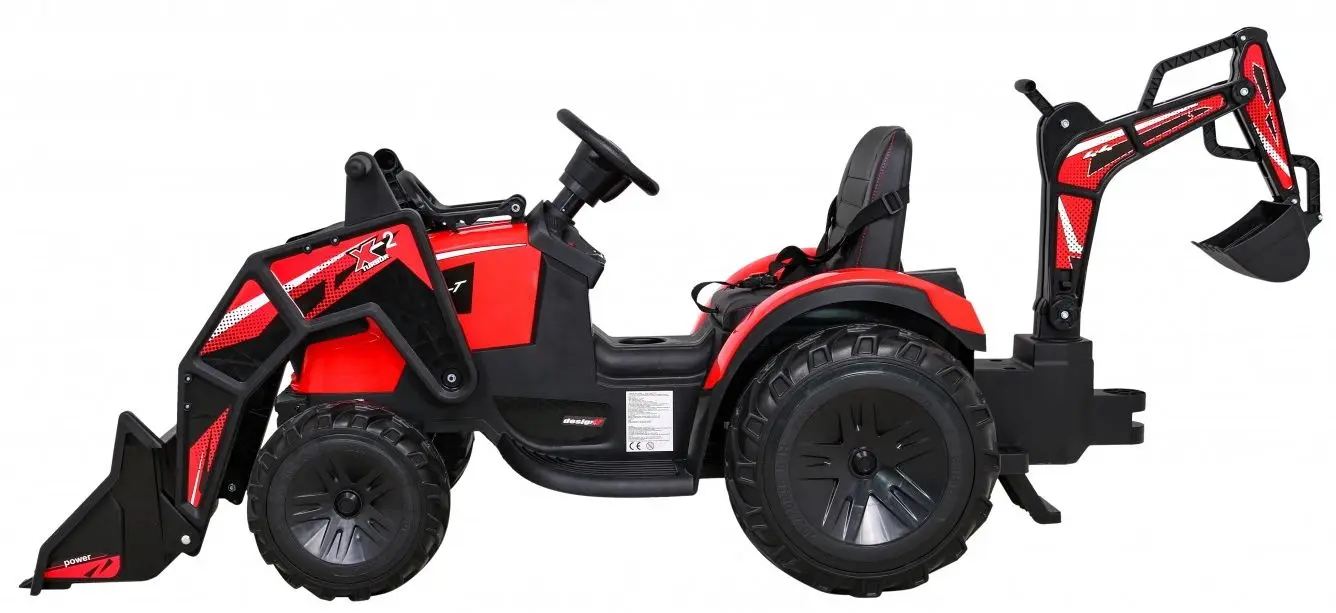 Электротрактор с прицепом Ramiz 720-T (Red)