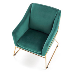 Fotoliu Halmar Soft 3 (Dark Green/Gold) Thumb