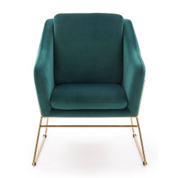 Fotoliu Halmar Soft 3 (Dark Green/Gold) Thumb