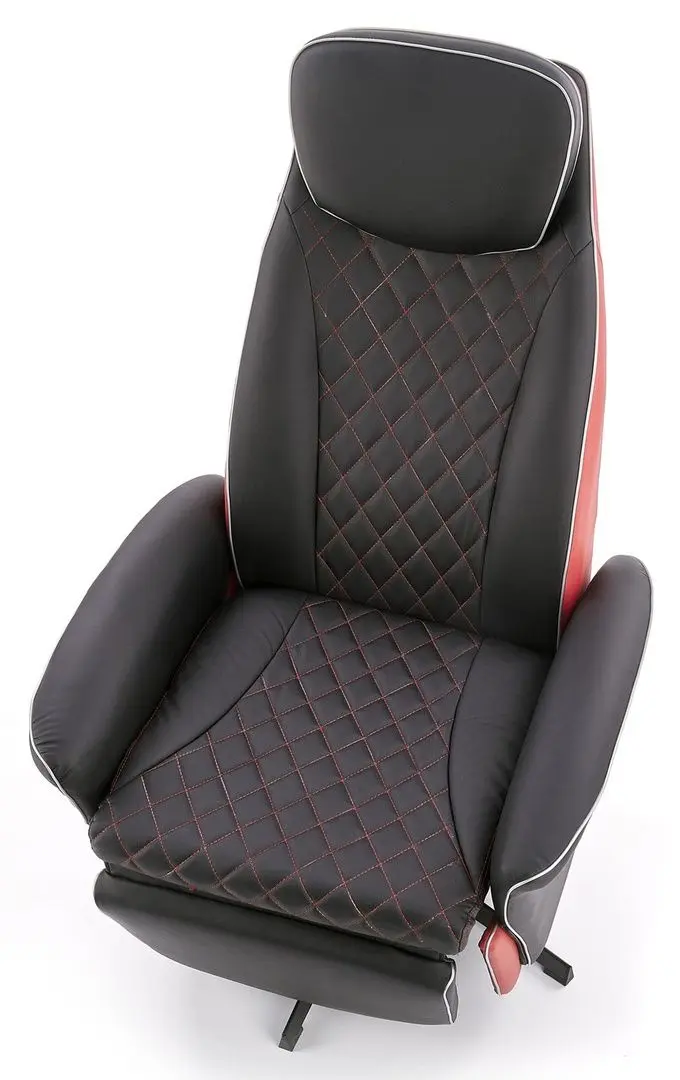 Fotoliu-recliner Halmar Camaro (Black/Red)