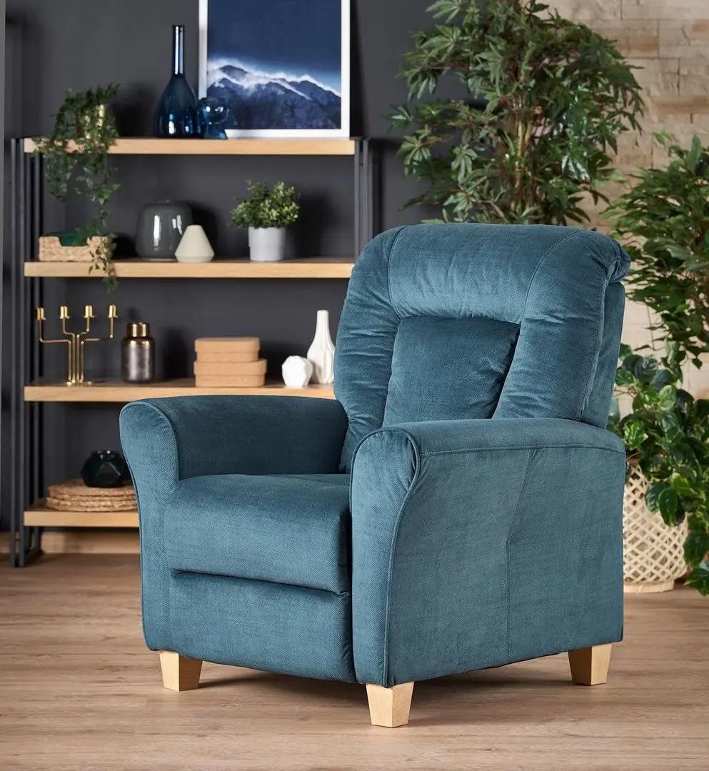 Fotoliu-recliner Halmar Bard (Dark Blue)