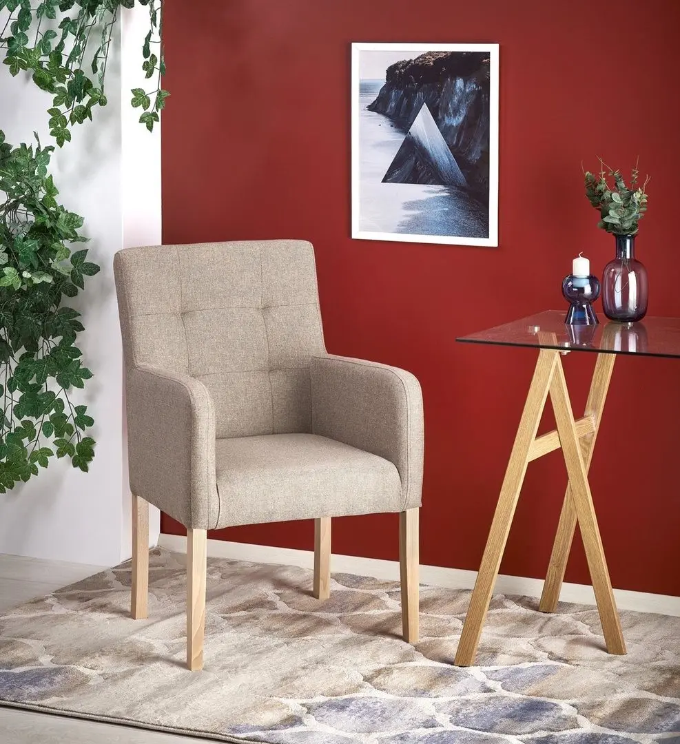 Fotoliu Halmar Filo (Beige/Honey Oak)