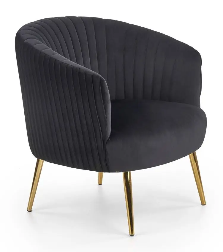 Fotoliu Halmar Crown (Black)