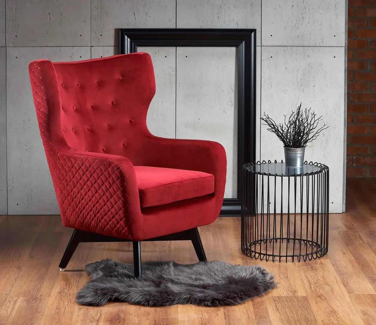 Кресло Halmar Marvel (Dark Red)