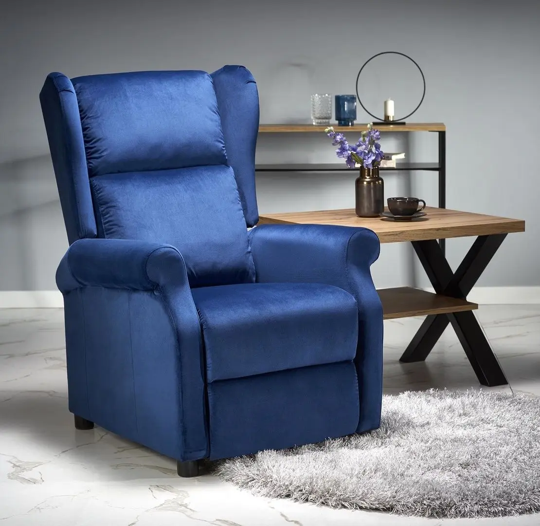 Fotoliu-recliner Halmar Agustin 2 (Blue)