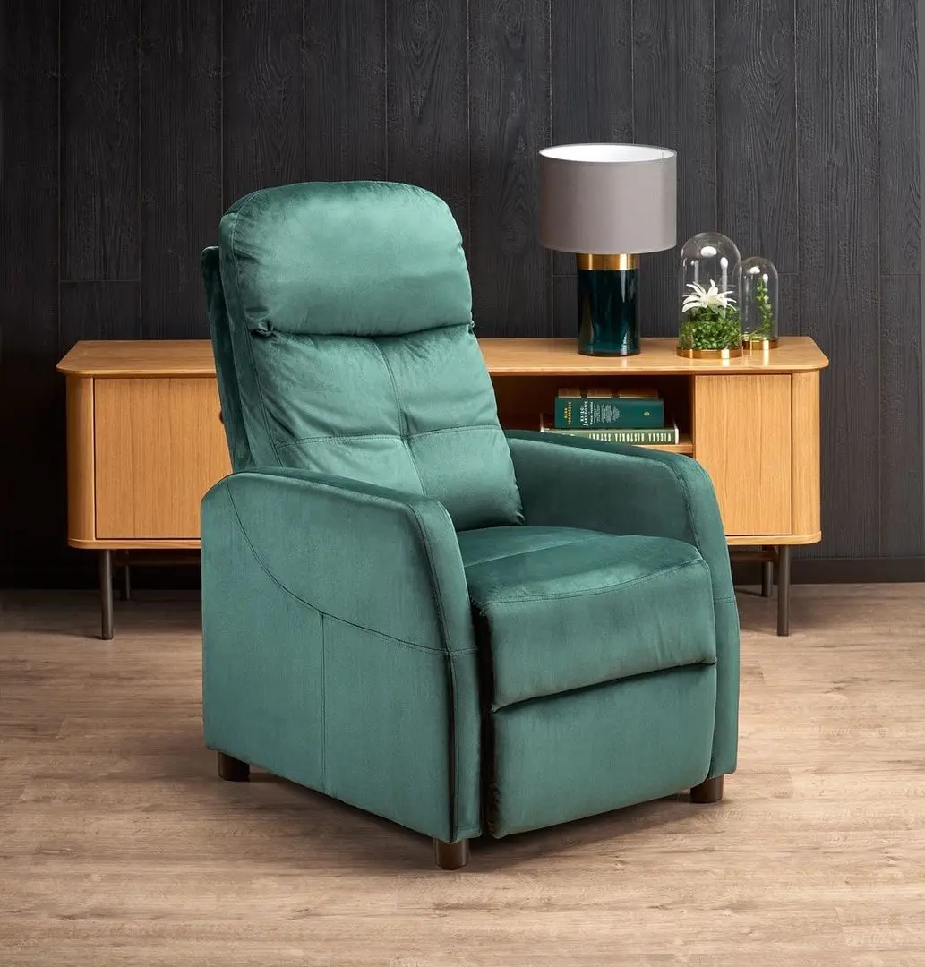 Fotoliu-recliner Halmar Felipe 2 (Dark Green)