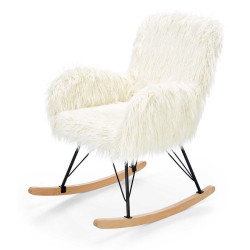 Fotoliu balansoar Halmar Austin (Cream/Black/Natural) Thumb