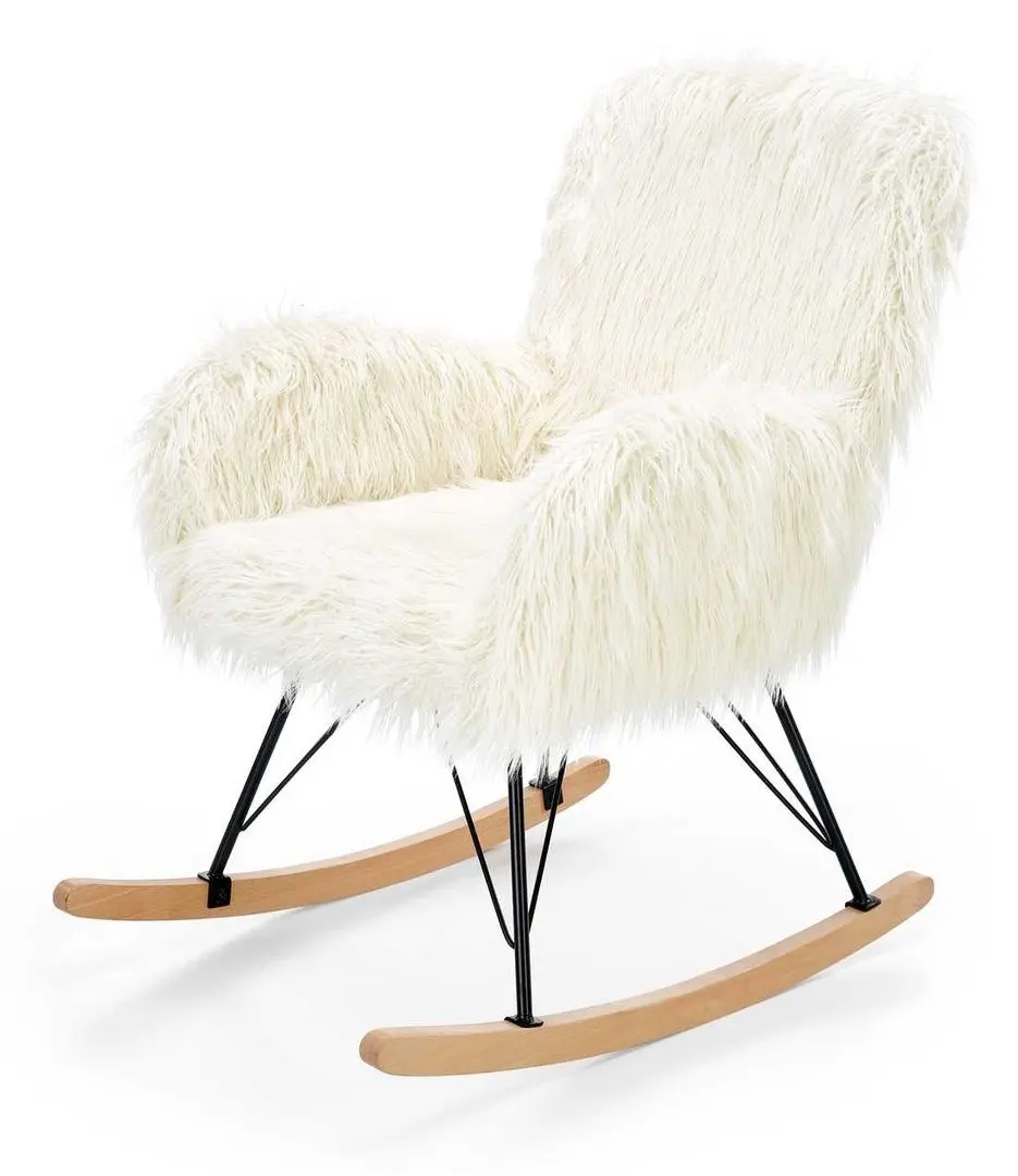 Fotoliu balansoar Halmar Austin (Cream/Black/Natural) - 2