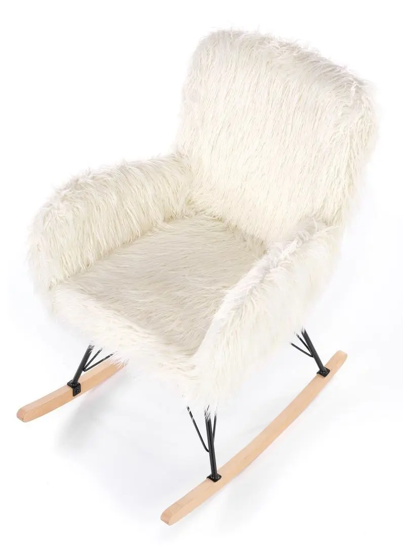 Fotoliu balansoar Halmar Austin (Cream/Black/Natural) - 3