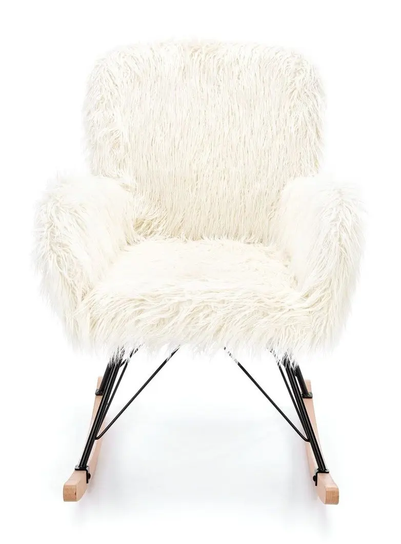 Fotoliu balansoar Halmar Austin (Cream/Black/Natural) - 4