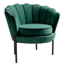 Fotoliu Halmar Angelo (Dark Green/Black) Thumb