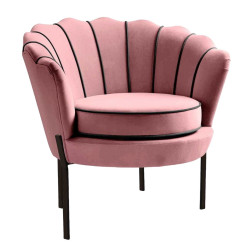 Fotoliu Halmar Angelo (Pink/Black) Thumb