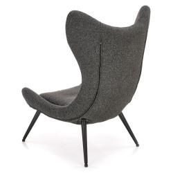Fotoliu Halmar Atlantis (Dark Gray/Black) Thumb