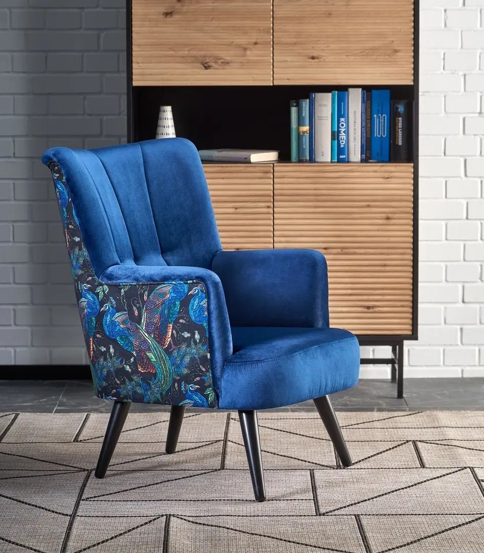 Fotoliu Halmar Pagoni (Dark Blue)