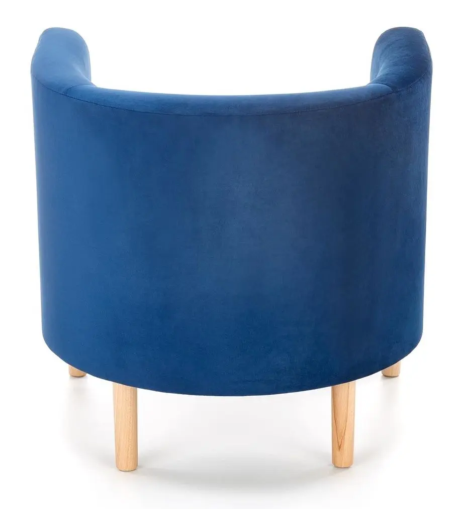 Fotoliu Halmar Clubby 2 (Dark Blue/Natural) - 4