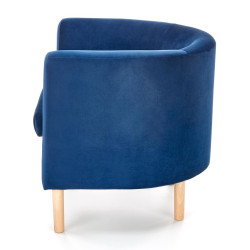 Fotoliu Halmar Clubby 2 (Dark Blue/Natural) Thumb