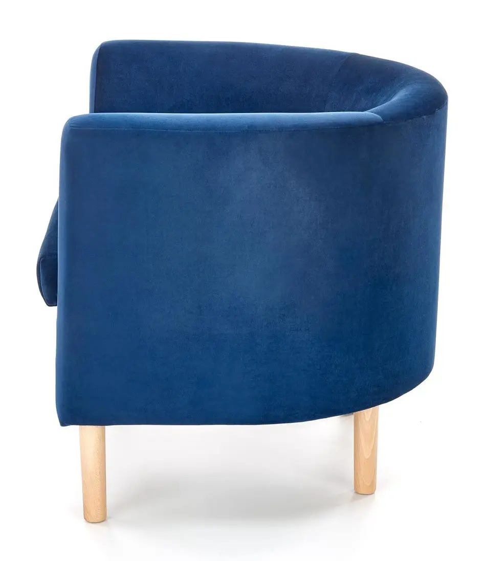 Fotoliu Halmar Clubby 2 (Dark Blue/Natural) - 6