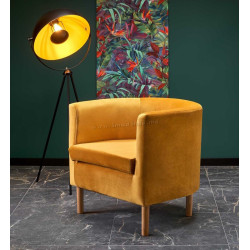Fotoliu Halmar Clubby 2 (Mustard/Natural)