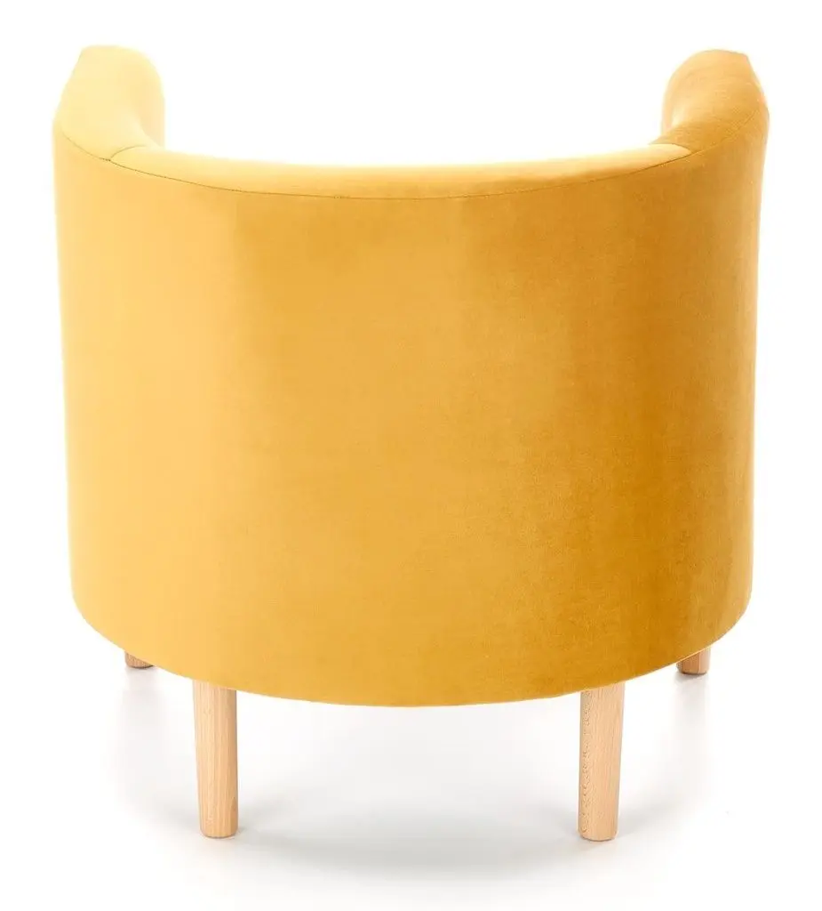 Fotoliu Halmar Clubby 2 (Mustard/Natural) - 4