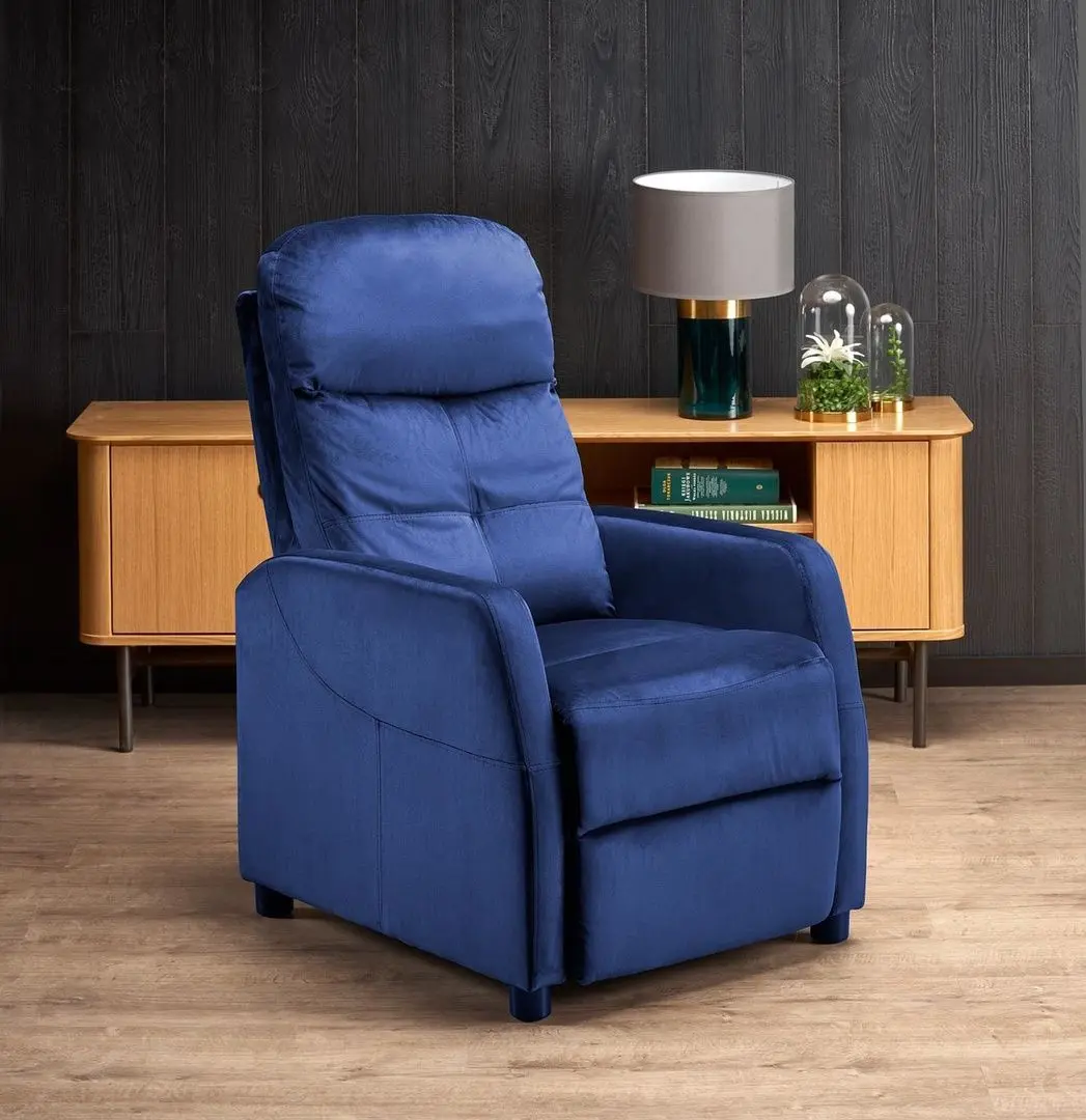 Fotoliu-recliner Halmar Felipe 2 (Dark Blue)