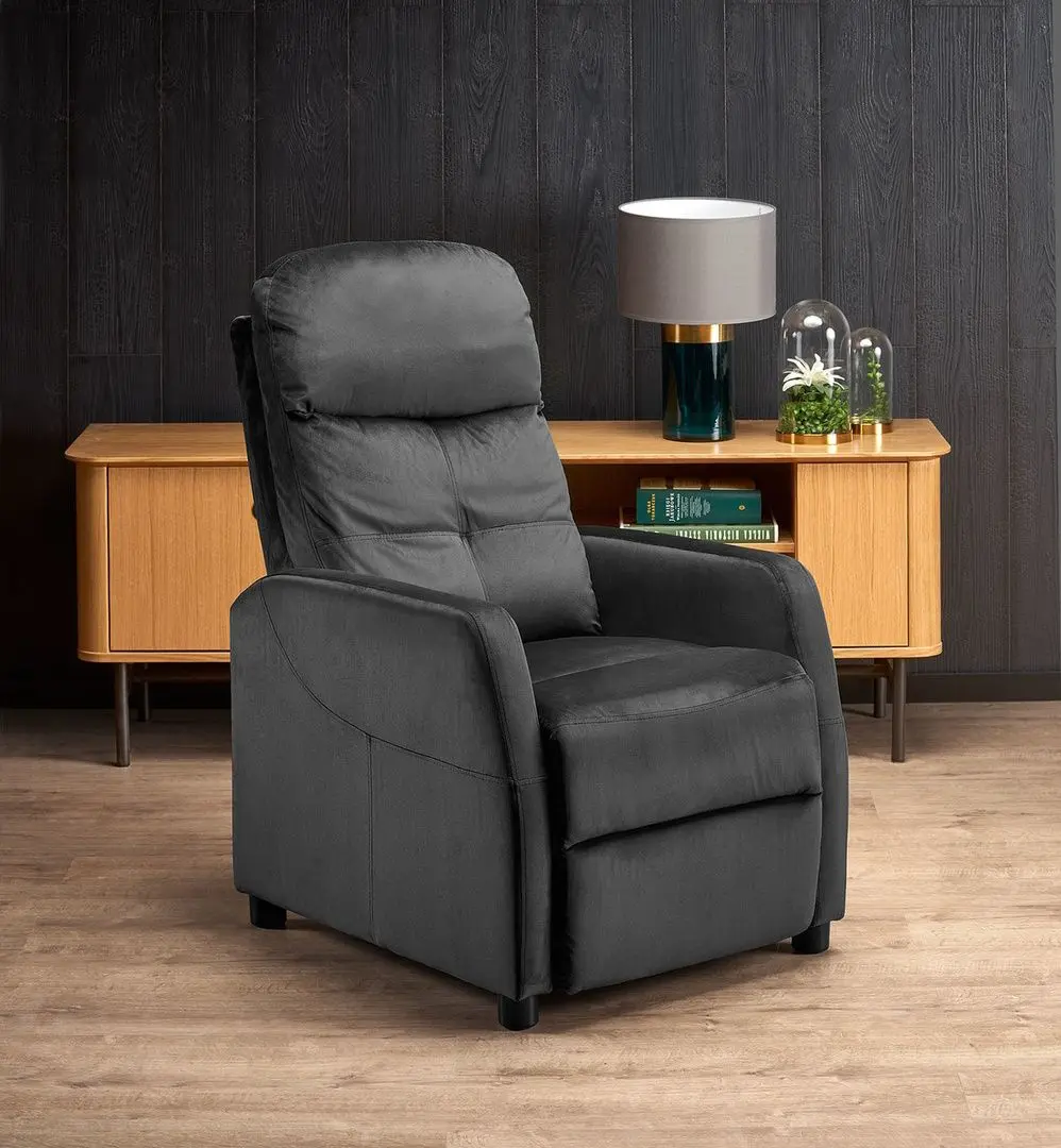 Fotoliu-recliner Halmar Felipe 2 (Black)
