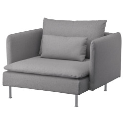 Fotoliu Ikea Soderhamn/Tonerud (Gri) Thumb
