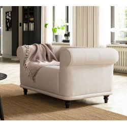 Fotoliu Ikea Viskafors/Lejde 1.5 locuri (Bej deschis/Maro)