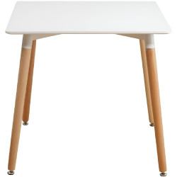 Masa Tempo Kondela Didier 4 New 70x70 (White/Beech) Thumb