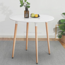 Masa Tempo Kondela Elcan New Tip 2 80x80 (White/Beech)