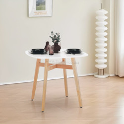 Masa Tempo Kondela Dejan 3 New 80x80 (White/Natural)