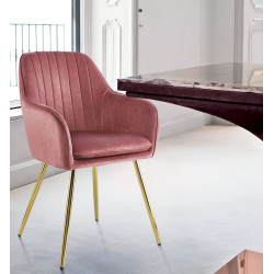 Scaun Tempo Kondela Adlam New (Pink/Chrome Gold)