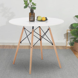 Masa Tempo Kondela Gamin 2 New 80x80 (White/Beech)