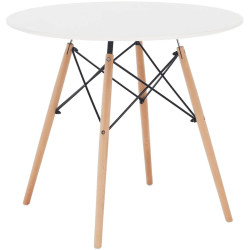 Masa Tempo Kondela Gamin 2 New 80x80 (White/Beech) Thumb