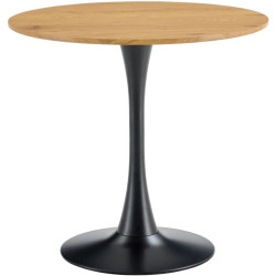 Стол Tempo Kondela Reventon New 110x110 (Grandson Oak/Black) Thumb