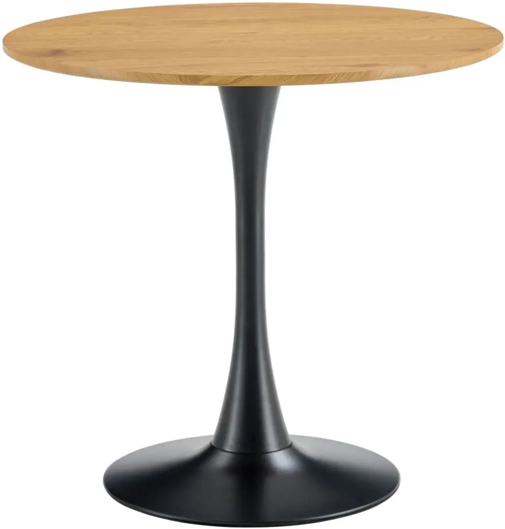 Стол Tempo Kondela Reventon New 110x110 (Grandson Oak/Black)