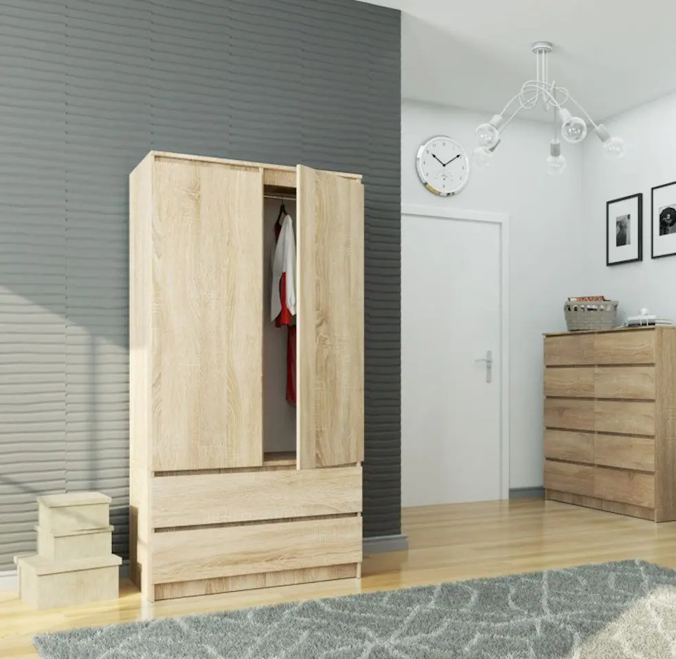 Шкаф Akord S90 2D2SZ (Sonoma Oak)