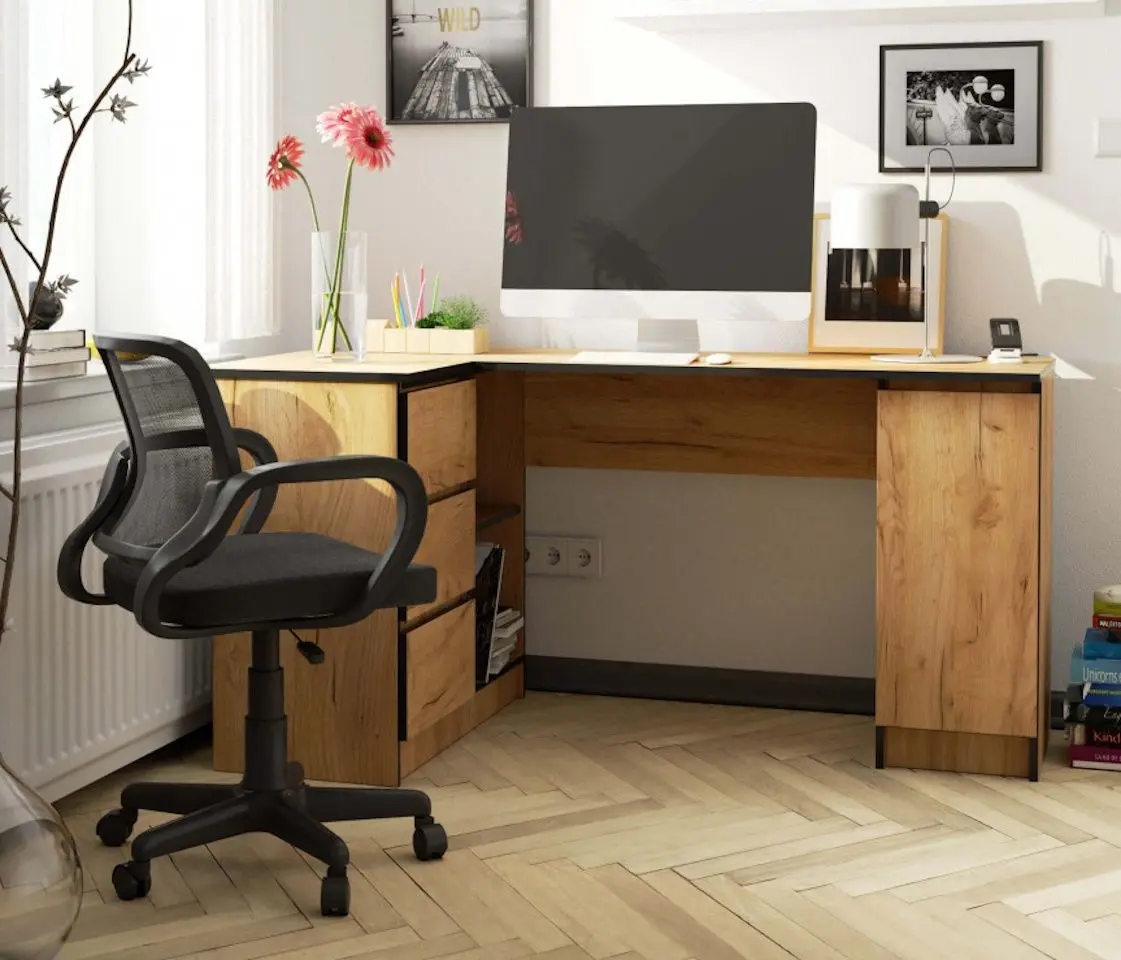 Письменный стол Akord B20 Left (Craft Oak)