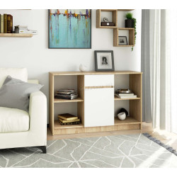 Tumba Akord B-17 1SZ1D (Sonoma Oak/White)